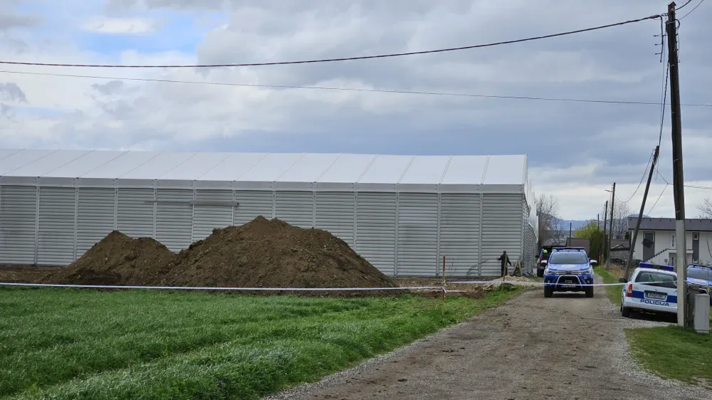 Maribor.<br>Obmocje v cetrti Tezno, kjer je bila najdena letalska bomba iz druge svetovne vojne.