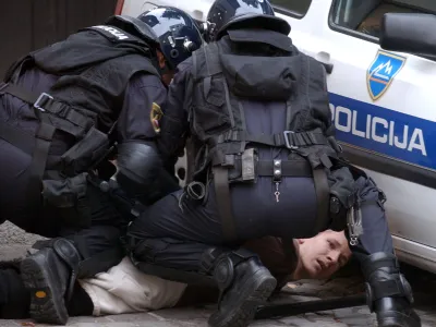 nogometna tekma Maribor - Dinamo, policija strokovni prijem