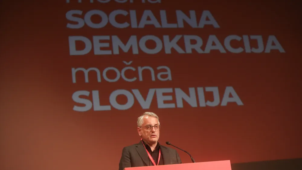 - Matjaž Han, minister za gospodarstvo, turizem in šport, novi predsednik SD,- 13.04.2024. Volilni kongres stranke SD, na katerem so delegati odločali o novem vodstvu in nadaljni poti socialne demokracije v Sloveniji.//FOTO: Bojan Velikonja