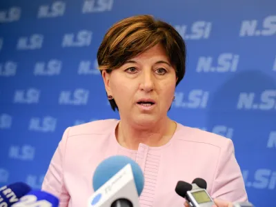 ﻿koda ???Izjava predsednice stranke NSI, Ljudmile Novak v DZFoto:Nebojsa Tejic/STA