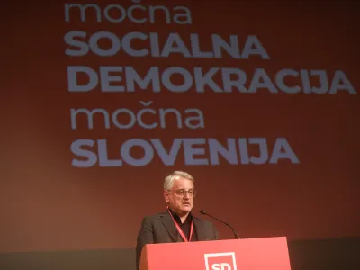 - Matjaž Han, minister za gospodarstvo, turizem in &scaron;port, novi predsednik SD,- 13.04.2024. Volilni kongres stranke SD, na katerem so delegati odločali o novem vodstvu in nadaljni poti socialne demokracije v Sloveniji.//FOTO: Bojan Velikonja