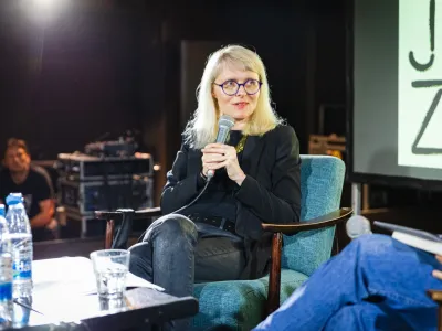 Jasnima Založnik, predstavitev knjige Zavzemanje prostora, Kino Šiška 16. 4. 2024