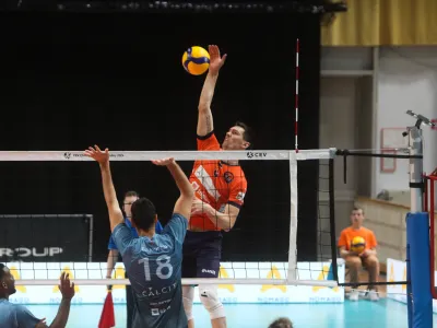 18.04.2024. Odbojka, finale Državnega prvenstva med ACH Volley in Calcit Kamnik. FOTO: Bojan Velikonja