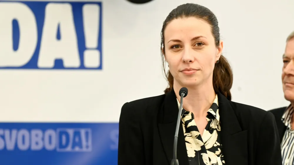 Gibanje SvobodaIrena JovevaAleksander Merlo- 6.04.2024 – 1. festival SVOBODE, Zbilje.  //FOTO: Nik Erik Neubauer