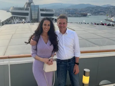 Tina Gaber in Robert Golob sta bila na križarjenju. F instagram