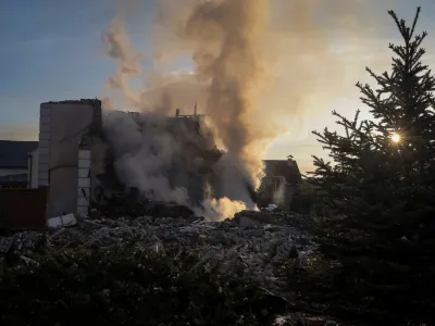 A view shows damaged buildings at the site of a Russian missile strike, amid Russia's attack on Ukraine, in Kharkiv, Ukraine May 10, 2024. REUTERS/Vyacheslav Madiyevskyy