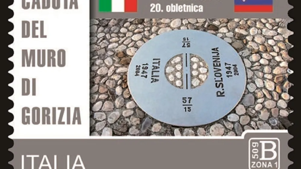 Znamka, ki je prejšnji teden izšla v Italiji. 