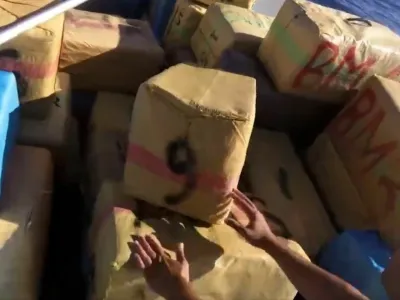 Zaseg hašiša na morju