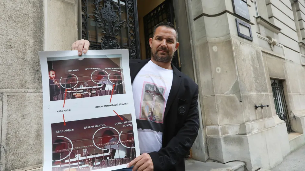 Rok Snežič na današnji obravnavi na mariborskem sodišču.