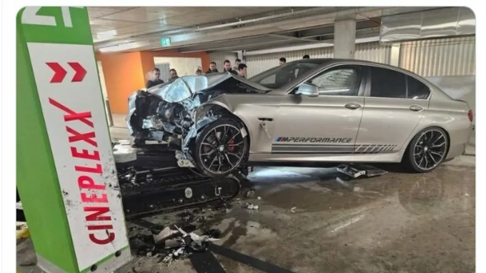 Rudnik, nakupovalni center Supernova, driftanje, nesreča