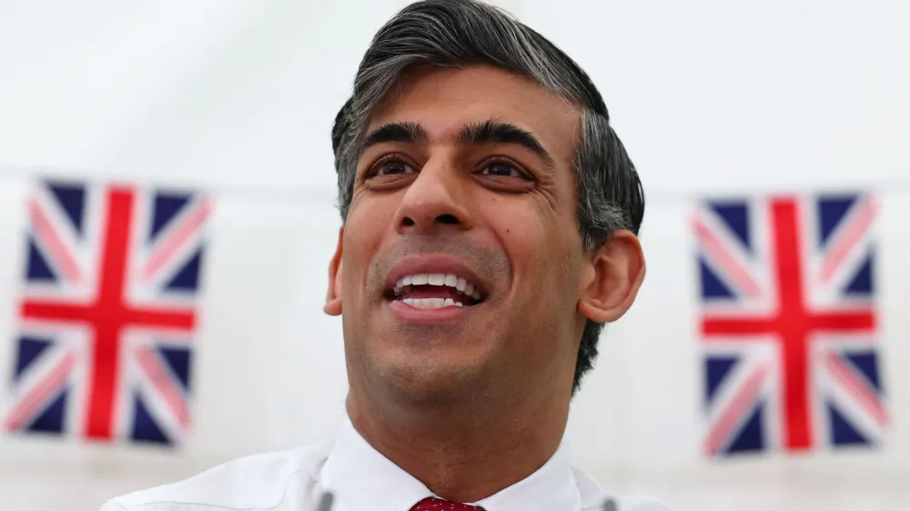 British Prime Minister Rishi Sunak speaks during the Farm to Fork summit in Downing Street, London, Britain, May 14, 2024. REUTERS/Toby Melville/Pool