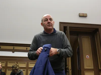 ﻿Florijan Gašperin,- 15.02.2017 -  sojenje Florijanu Gašperinu in soobd. zaradi prejemanja podkupnin pri tehničnih pregledih vozil -//FOTO: Jaka Gasar