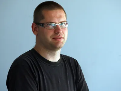 dr. Aleš Maver, poučuje latinščino in antično zgodovino, intenzivno pa se zanima za politiko, predvsem volilne sisteme, dnevnikov kolumnist//FOTO: Bojan Velikonja