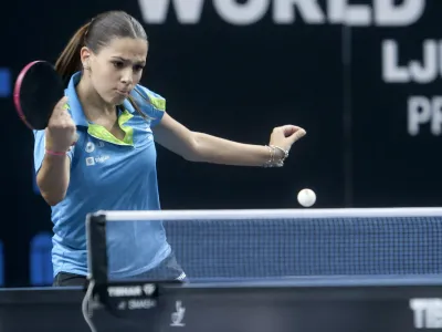 Sara Tokič- 05.07.2023 – namizni tenis - mednarodni turnir WTT Star Contender v Ljubljani - //FOTO: Jaka Gasar