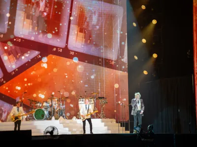 Ljubljana, Stozice.Prvi koncert britanskega glasbenika Roda Stewarta v Sloveniji.