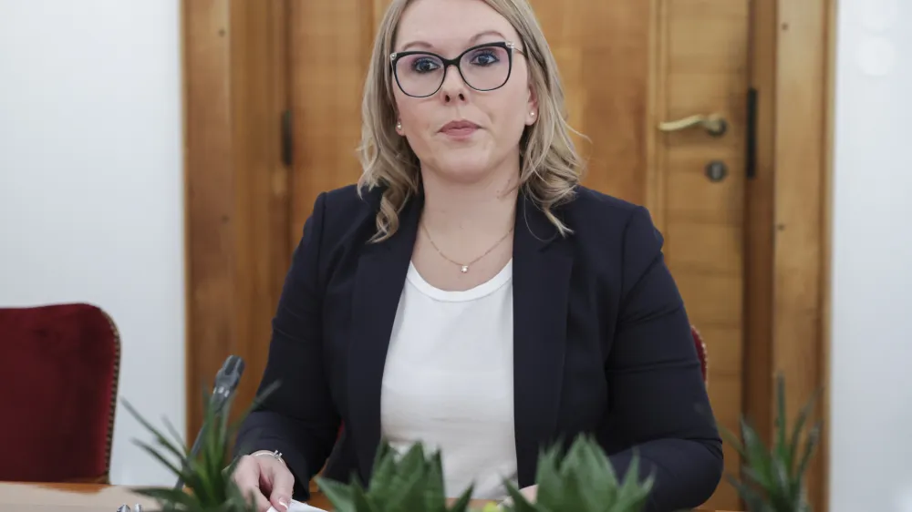 Mateja Čalu&scaron;ić, kandidatka za ministrico za kmetijstvo, gozdarstvo in prehrano - 10.01.2024 &ndash; Odbor DZ za kmetijstvo, gozdarstvo in prehrano - predstavitev kandidatke za ministrico za kmetijstvo, gozdarstvo in prehrano Mateje Čalu&scaron;ić //FOTO: Jaka Gasar