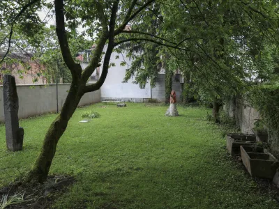 - 17. 05. 2024 - rekonstrukcija vrta Frana Vesela, Komenskega 8, vrt ZDSLU //FOTO: Jaka Gasar