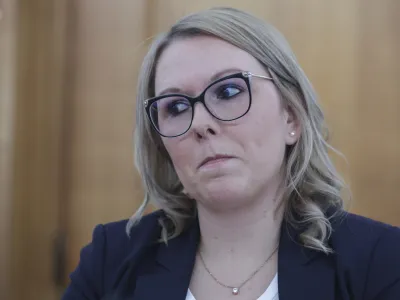 Mateja Čalu&scaron;ić, kandidatka za ministrico za kmetijstvo, gozdarstvo in prehrano - 10.01.2024 &ndash; Odbor DZ za kmetijstvo, gozdarstvo in prehrano - predstavitev kandidatke za ministrico za kmetijstvo, gozdarstvo in prehrano Mateje Čalu&scaron;ić //FOTO: Jaka Gasar