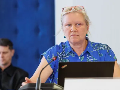 Ljubljana, RTV Slovenija.Izredna seja sveta RTV Slovenija.Urednica urednistva oddaj o kulturi in nekdanja direktorica Televizije Slovenija Natalija Gorscak.