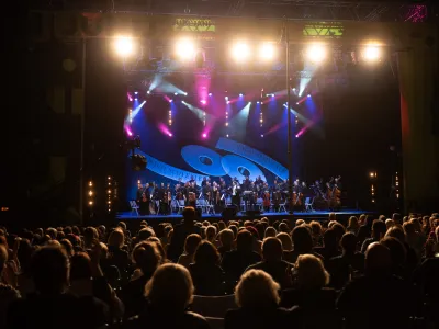 Slavnostna otvoritev 35. Mednarodnega festivala Imago Sloveniae in Poletja v stari Ljubljani: Simfonični orkester SNG Maribor s solisti, foto: Mankica Kranjec
