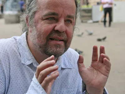 ﻿Miljenko Jergovič, bosansko-hrvaški književnik, novinar in kritik//FOTO: Tomaž SkaleOPOMBA: ZA OBJAVO V PRILOGI – DNEVNIKOV OBJEKTIV - INTERVJU 2015