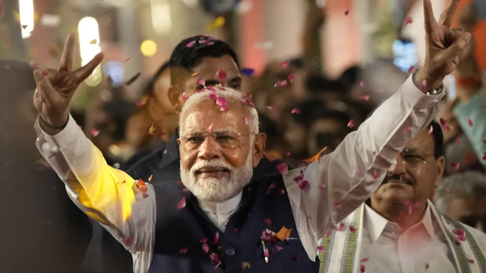 Narendra Modi: zmaga da, vendar ne tak&scaron;na, kot si jo je želel.&nbsp;