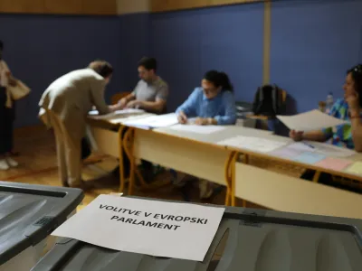 volišče09.06.2024 - Evropske volitve 2024 - Volitve poslancev v Evropski parlament - Referendum //FOTO: Luka Cjuha