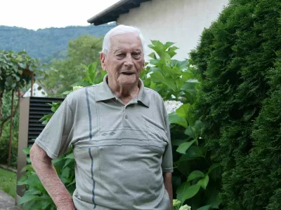 Alojz Bucik, rojen leta 1924, Avče pri Kanalu, borec 1. prekomorske brigade / Foto: Nataša Bucik Ozebek