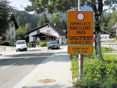 Zaradi del bo cesta v Vrata med tednom čez dan zaprta za ves promet.