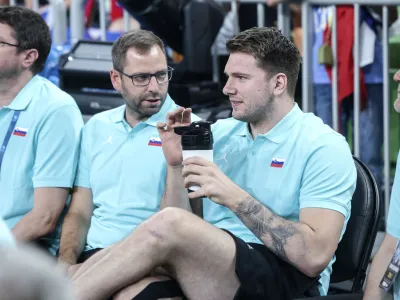 Luka Dončič- 25.06.2024 - zadnja pripravljalna tekma moške reprezentance Slovenije proti Litvi. Košarka Slovenija: Litva //FOTO: Jaka Gasar