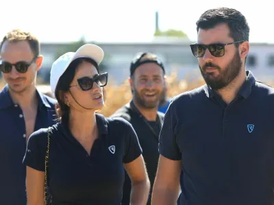 03.09.2022., Zagreb - Velika Gorica, Zrakoplovno tehnicki centar (ZTC). Utrke ubrzanja sudionika Supercar Owners Circlea. Katarina i Mate Rimac. Photo: Sanjin Strukic/PIXSELL