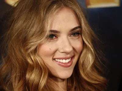 Actress Scarlett Johansson poses for photographers during a photo call for the upcoming film "Iron Man 2" in Los Angeles on Friday, April 23, 2010. (AP Photo/Matt Sayles) Iron Man 2 Photo Call