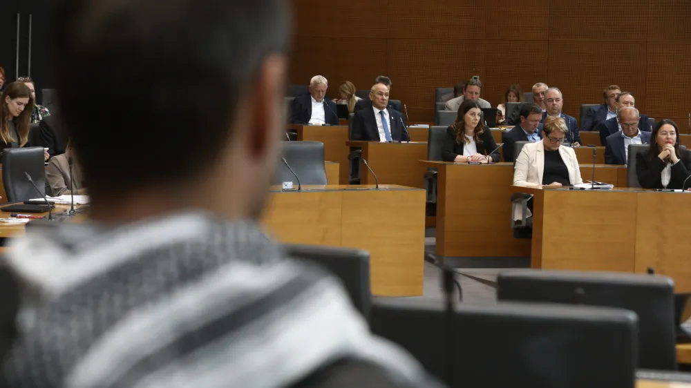 04.06.2024 - izredna seja DZ, na kateri bodo obravnavali predlog sklepa o priznanju neodvisnosti in suverenosti Palestine. PalestinaFOTO: Luka Cjuha