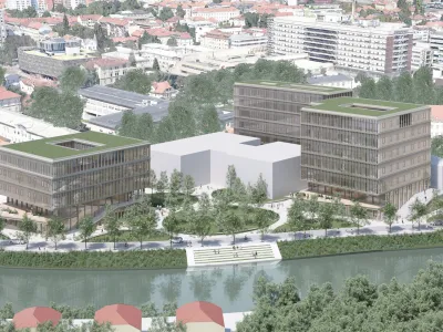 Zmagovalna rešitev natečaja za zasnovo Kampusa Zaloška. 