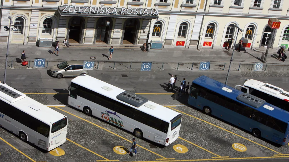 Železniška in avtobusna postaja Ljubljana - //FOTO: Tomaž Skale