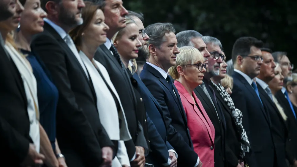 Robert Golob Nataša Pirc Musar- 09.05.2024 - Državna proslava ob 20. obletnici vstopa Slovenije v EU, Nova Gorica. 