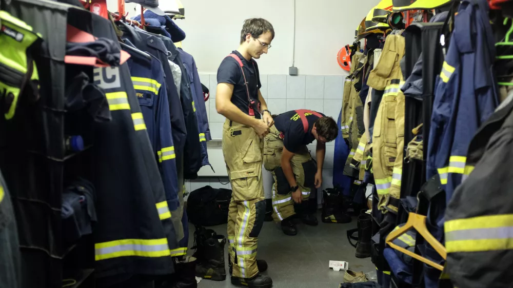 23.8.2016 - Gasilsko dru&scaron;tvo Ljubljana mesto - gasilci&nbsp;//FOTO: Luka Cjuha.