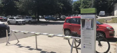 Na postaji v Radovljici si koles trenutno ni mogoče izposoditi.