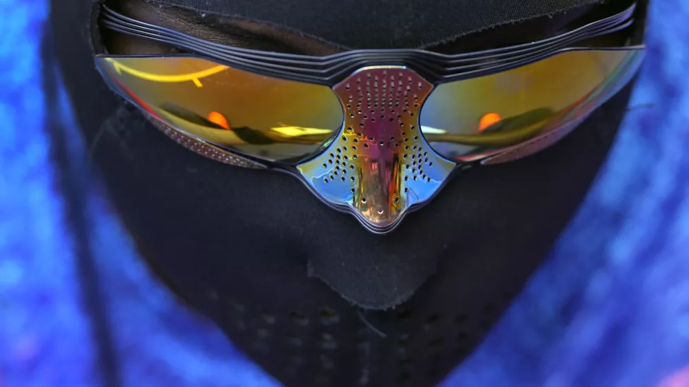Raven Saunders, of the United States, is seen while competing during the women's shot put qualification at the 2024 Summer Olympics, Thursday, Aug. 8, 2024, in Saint-Denis, France. (AP Photo/Bernat Armangue)