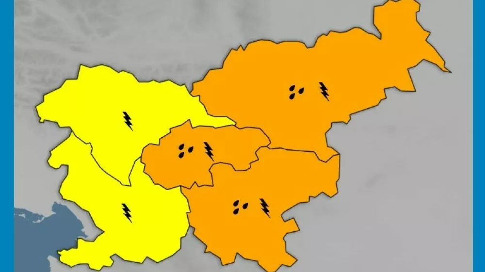 Oranžno opozorilo 19.8.