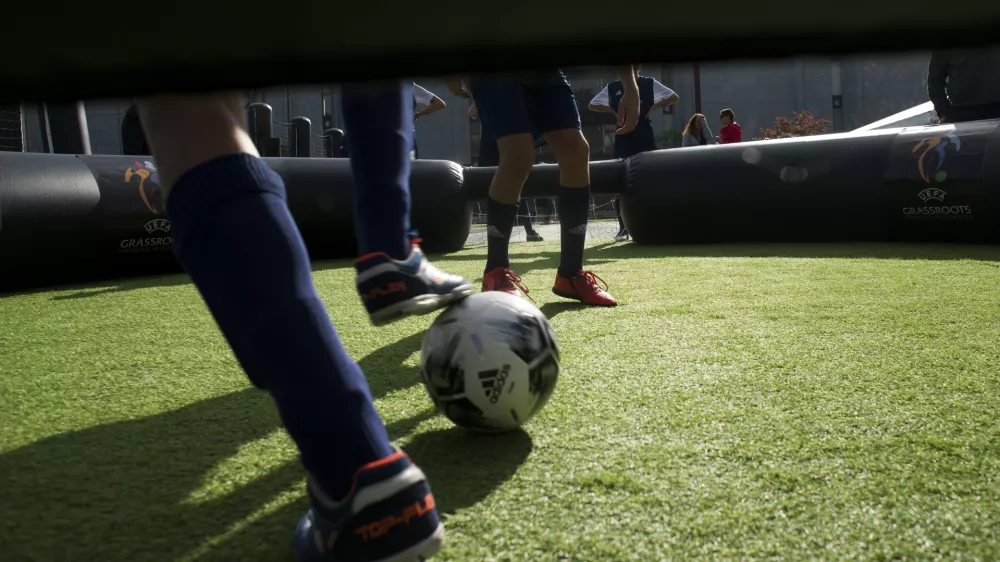 - 24.09.2019 &ndash; Evropska nogometna zveza UEFA v Ljubljani - otro&scaron;ki nogometni festival na Trgu republike in zagon Uefinega &scaron;tiriletni projekta Nogomet v &scaron;olah //FOTO: Nik Erik Neubauer