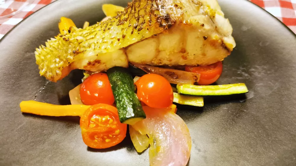 Kirnja z mediteransko zelenjavo, Gostilna Rosenbar