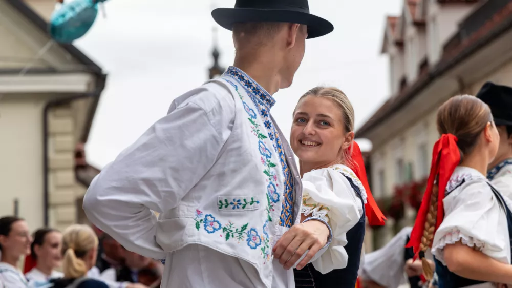 Na kamniških ulicah se je v nedeljo tudi plesalo. F Jan Uršič