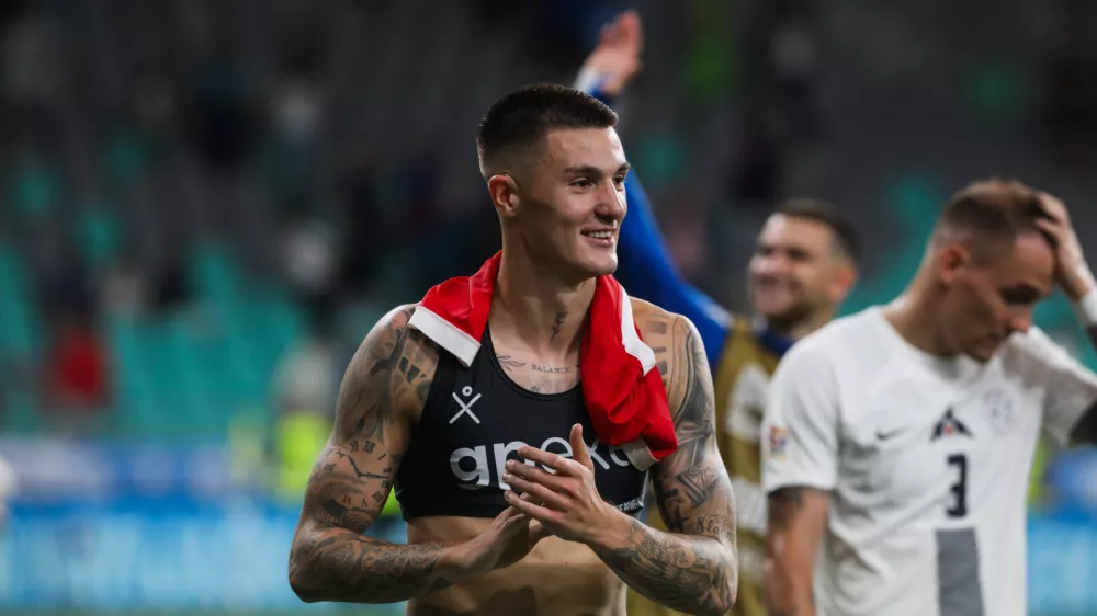 - Benjamin &Scaron;e&scaron;ko.- 06.09.2024. Nogomet, Liga narodov. Tekma 1. kroga Slovenija - Avstrija.//FOTO: Bojan Velikonja