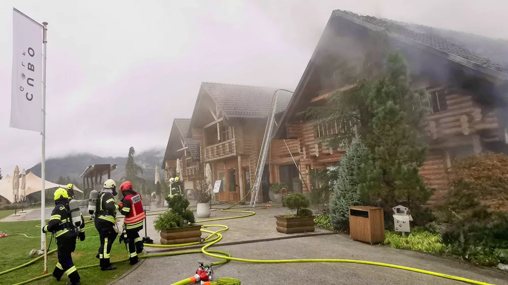 požar, golf club Cubo, Smlednik
