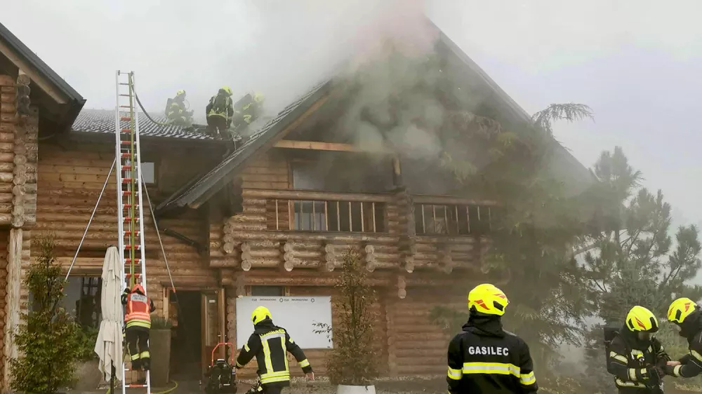 požar, golf club Cubo, Smlednik