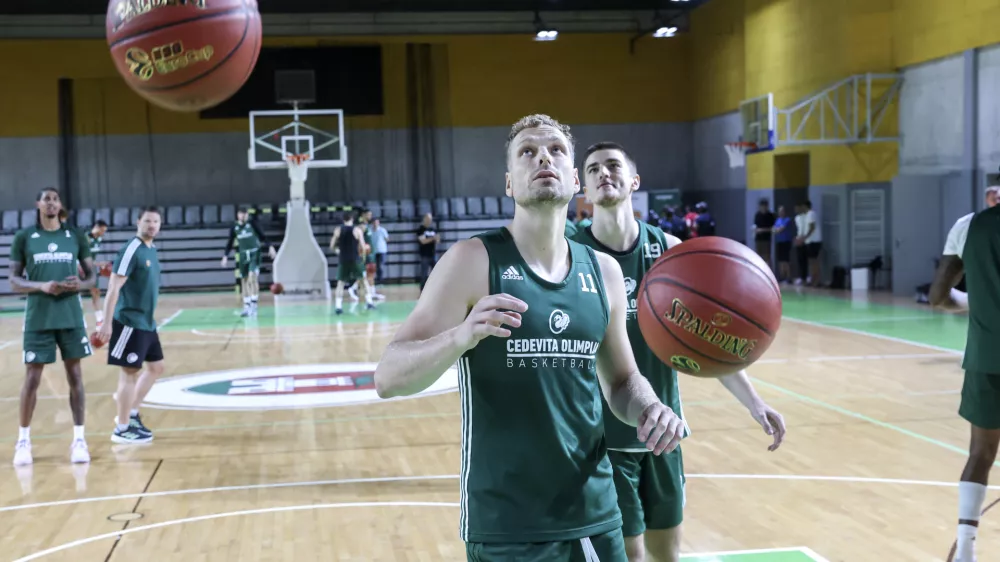 Jaka Blažič- 08.08.2024 - ko&scaron;arka - prvi trening članske ekipe KK Cedevita Olimpija v tekmovalni sezoni 24/25 //FOTO: Jaka Gasar