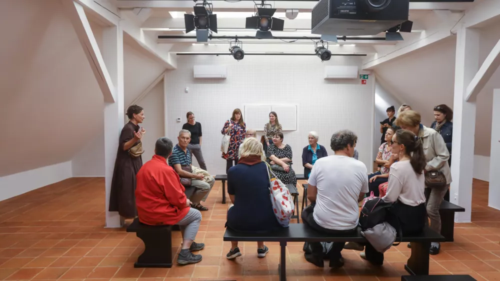 11.09.2024 - Vodnikova domačija Šiška - vodeni ogled po prenovljeni Vodnikovi domačiji.FOTO: Luka Cjuha