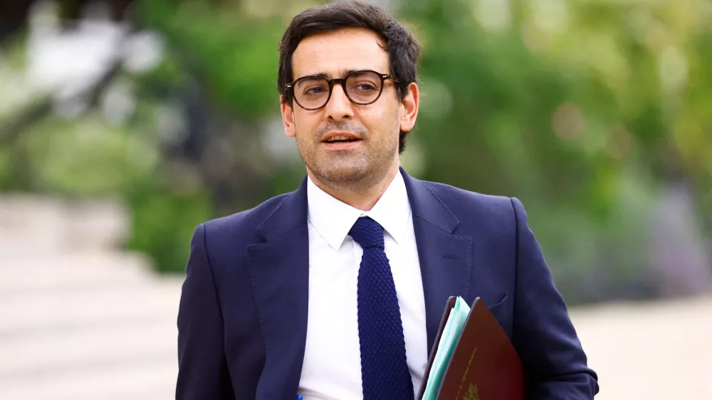 Stephane Sejourne, novi francoski komisarski kandidat: »V veliko čast mi je, da lahko še naprej služim Evropi.« Foto: Reuters