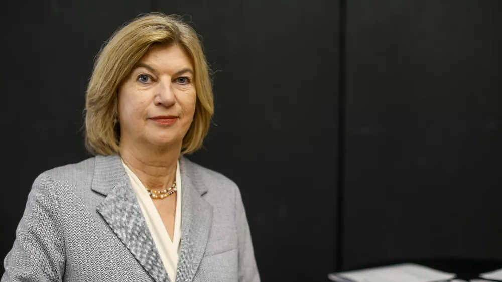 25.09.2024 - Marie-Janine Calic je odlična poznavalka Jugovzhodne Evrope, redna profesorica zgodovine Vzhodne in Jugovzhodne Evrope na Univerzi v Münchnu.FOTO: Luka Cjuha